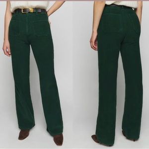 Reformation Alyssa High Rise Wide Leg Corduroy